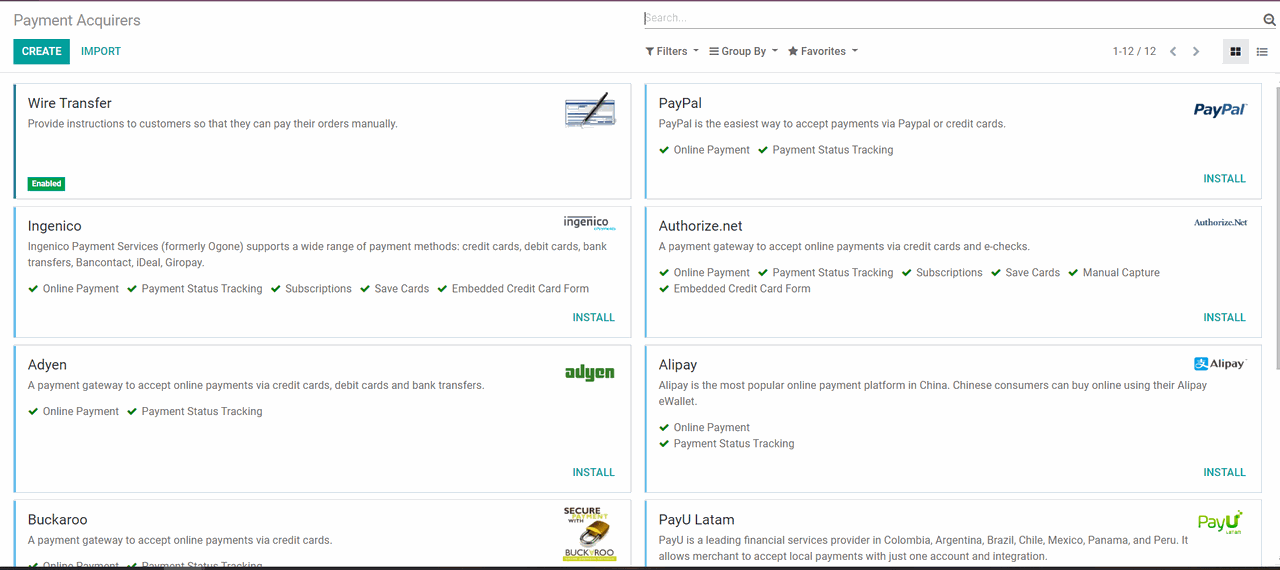 set up payment methods