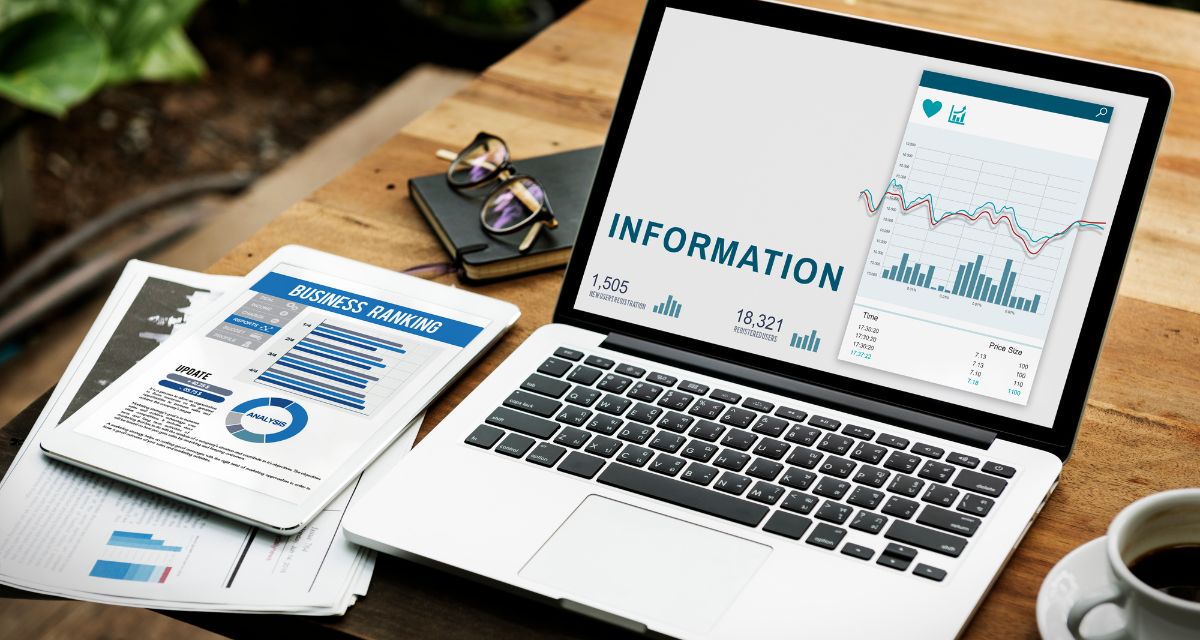 Illustration of information data chart 