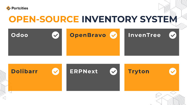 01. https://portcities.net/blog/tech-blog-6/5-criteria-for-choosing-the-best-open-source-inventory-management-software-148 (6 common open source inventory system software)