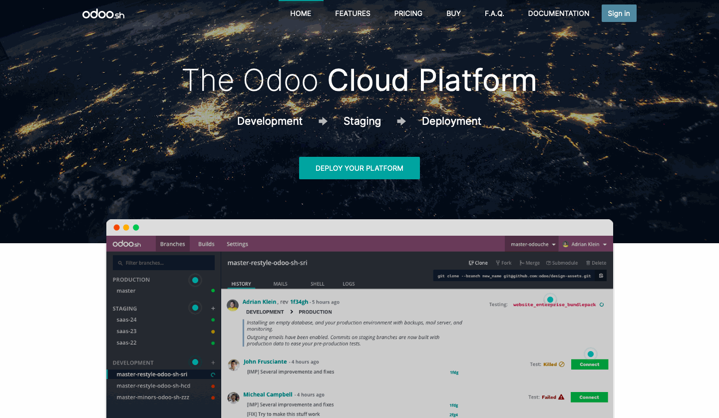 Odoo Hosting Solution